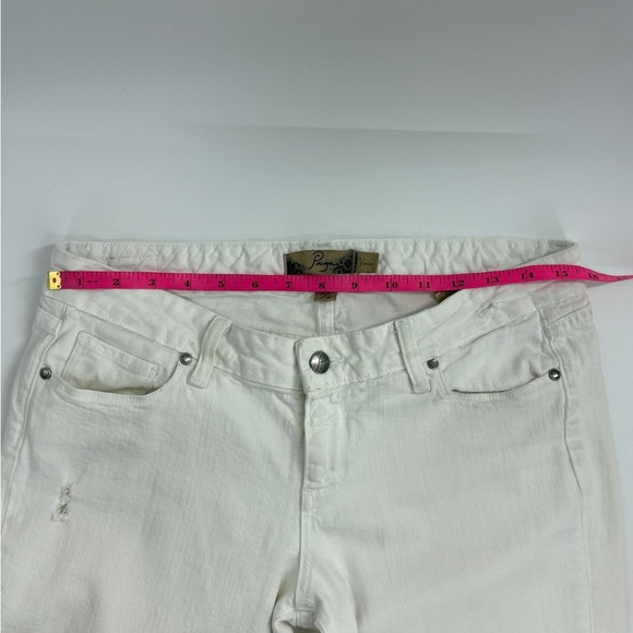 Paige White Venice Capri Pants Lightly Distressed Cropped Women's Size 29 - Picture 3 of 8